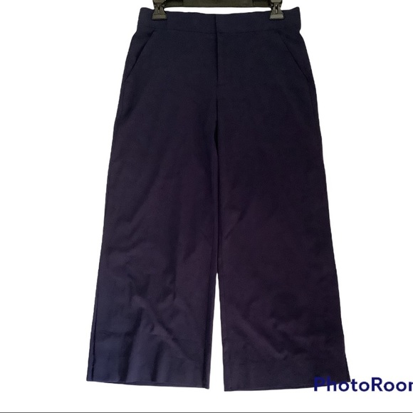 Athleta Navy Blue Tribeca Size 4 Rare Mid Rise Semi-Fitted Crop Pants - Picture 5 of 9